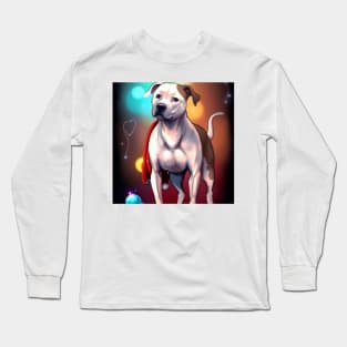 Cute American Staffordshire Terrier Drawing Long Sleeve T-Shirt